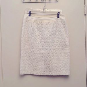 Calvin Klein Eyelet Pencil Skirt